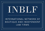 Logo Recognizing Trow & Rahal, P.C.'s affiliation with International Network of Boutique and Independent Law Firms